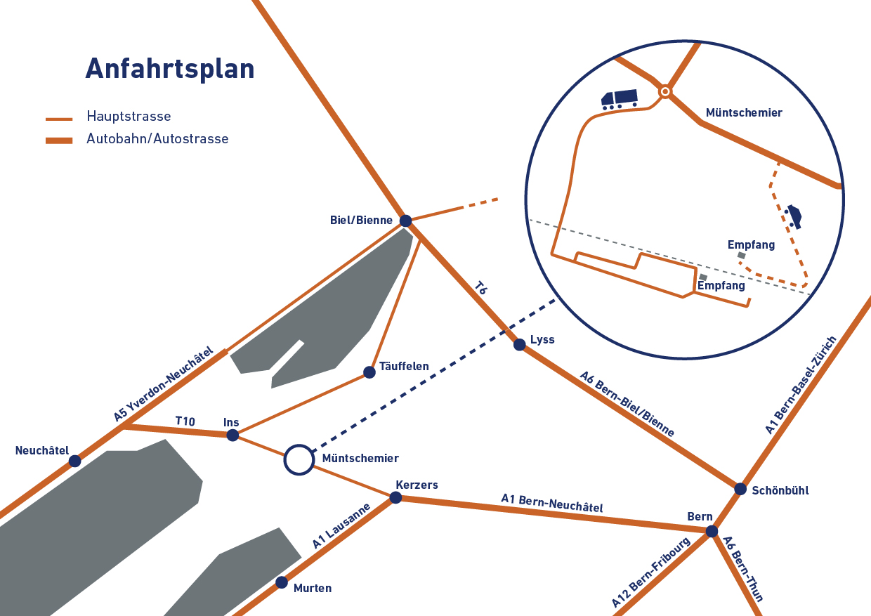 Anfahrtsplan Vigier Rail